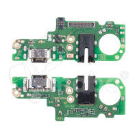 Шлейф для Tecno Pova 6 Pro 5G (LI9) плата на системный разъем/разъем гарнитуры/микрофон - Премиум