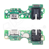 Шлейф для Infinix Smart 8 (X6525) плата на системный разъем/разъем гарнитуры/микрофон - Премиум