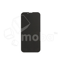 Защитное стекло "Антишпион" для iPhone 13/13 Pro/14/16e Черный (Закалённое, полное покрытие)