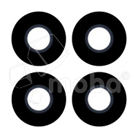 Стекло камеры для Huawei Honor X8a 4G (CRT-LX1) (комплект 4 шт.) Черный