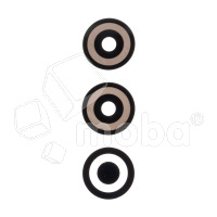 Стекло камеры для Infinix Smart 8 Pro (X6525B) (комплект 3 шт.) Черный