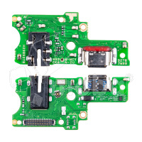 Шлейф для Tecno Camon 20 (CK6n) плата на системный разъем/разъем гарнитуры/микрофон