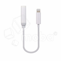 Адаптер Lightning - "3,5 мм" Jack (10.5 см, для iPhone) Белый