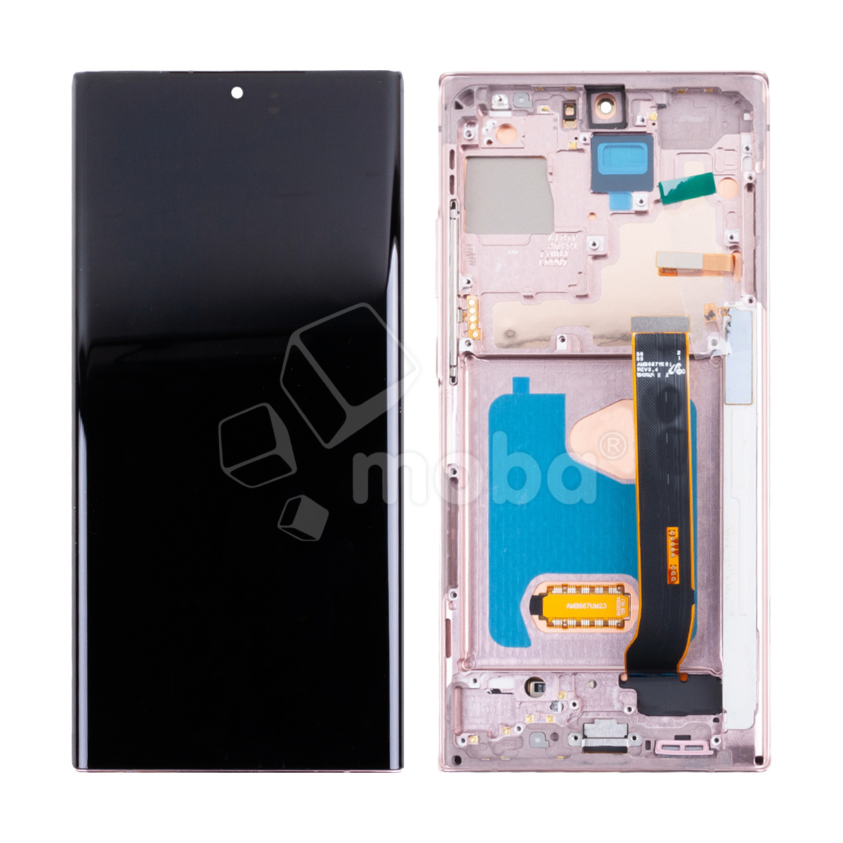 Дисплей для Samsung Galaxy Note 20 Ultra (N985F/N986F) модуль с рамкой Коричневый - (OLED) (Full Size) (Full HD, 500 Кд/м²)