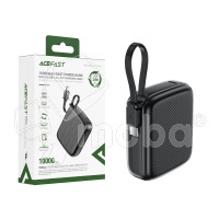 Внешний Аккумулятор (Power Bank) Acefast M15 10000 mAh (20W, PD, Type-C, LED индикатор) Черный