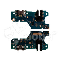 Шлейф для Huawei Honor 9A/Y6p (MOA-LX9N/MED-LX9N) плата на системный разъем/разъем гарнитуры/микрофон - Премиум