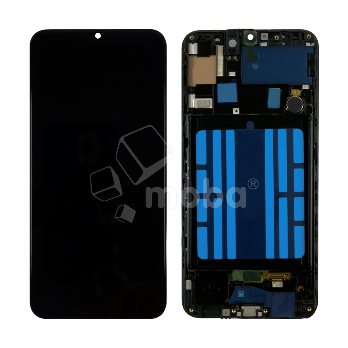 Дисплей для Samsung Galaxy A30 (A305F) модуль с рамкой Черный - (In-Cell) - Премиум