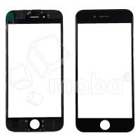 Стекло для переклейки iPhone 6S в сборе с рамкой и OCA пленкой Черный - OR (Mitsubishi)