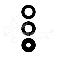 Стекло камеры для Samsung Galaxy A15 4G/5G (A155F/A156B) (комплект 3 шт.) Черный