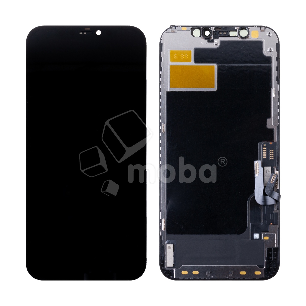 Дисплей для iPhone 12/12 Pro (A2403/A2407) в сборе с тачскрином Черный - (Hard OLED) Стандарт
