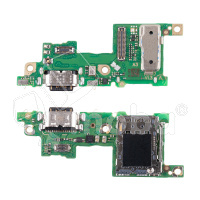 Шлейф для Infinix Note 50 Pro 4G (X6855) плата на системный разъем/разъем SIM/микрофон - Премиум