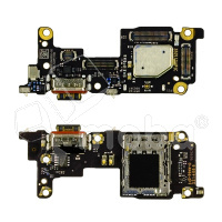 Шлейф для Xiaomi 12T/12T Pro (22071212AG/MZB0CE5RU) плата системный разъем/разъем SIM/микрофон - Премиум