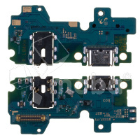 Шлейф для Samsung Galaxy M32/M22 (M325F/M225F) плата на системный разъем/разъем гарнитуры/микрофон - Премиум