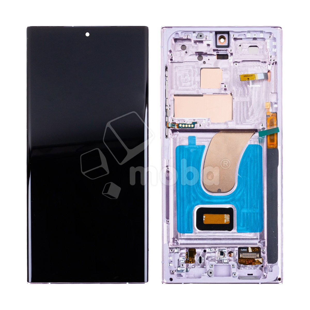 Дисплей для Samsung Galaxy S23 Ultra (S918B) модуль с рамкой Лавандовый - (OLED) (Full HD, 500 Кд/м²)