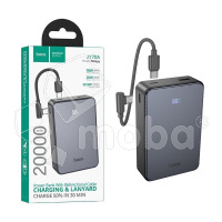 Внешний Аккумулятор (Power Bank) Hoco J170A 20000 mAh (22.5W, 20W, PD, Type-C, кабель Type-C, LED дисплей) Серый
