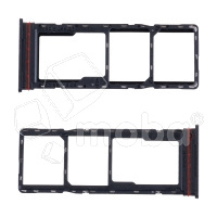 Держатель SIM для Infinix Smart 10 (X6725) Черный