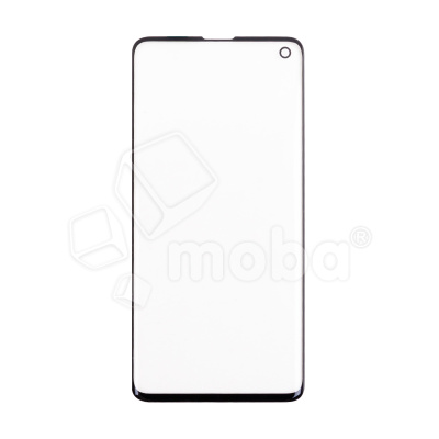 Стекло для переклейки Samsung Galaxy S10 (G973F) с OCA пленкой Черный - (Feaglet)
