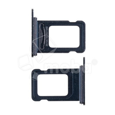 Держатель SIM для iPhone 14/14 Plus (2 Sim) (A2883/A2887) Черный