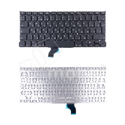 Клавиатура для ноутбука MacBook Pro 13" A1425 (2012-2013, Г-образный Enter RU) Черный