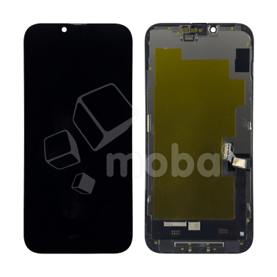 Дисплей для iPhone 14 Plus (A2887) в сборе с тачскрином Черный - (Soft OLED, Full HD) (с верификацией = с привязкой без ошибки)