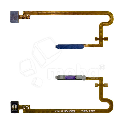 Шлейф для Realme C30s/C33 (RMX3690/RMX3624) сканер отпечатка пальцев Черный