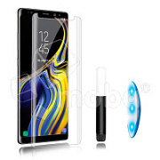 Защитное стекло "UV комплект" для Samsung Galaxy S20 Ultra (G988B) (клей, лампа)