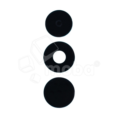 Стекло камеры для Tecno Spark 40 4G (KM5n) (комплект 3 шт.) Черный