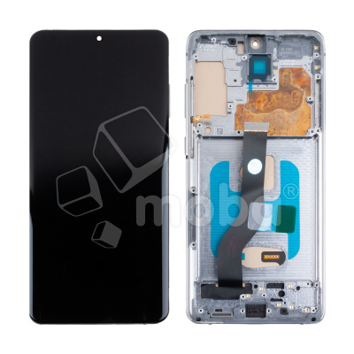 Дисплей для Samsung Galaxy S20+ (G985F) модуль с рамкой Серый - (In-Cell)