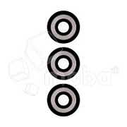 Стекло камеры для Tecno Spark 10C (KI5m) (комплект 3 шт.) Черный