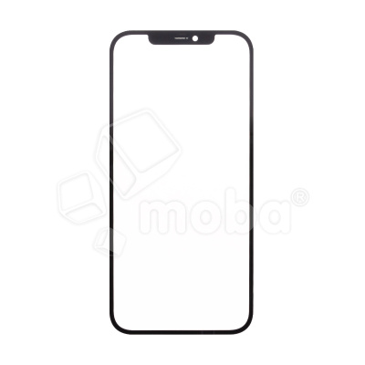 Стекло для переклейки iPhone 12 Pro Max (A2411) с OCA пленкой Черный - OR (Feaglet)
