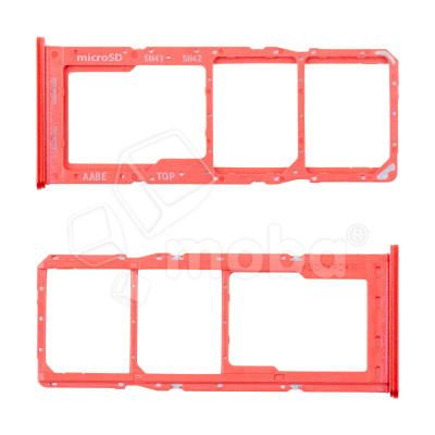 Держатель SIM для Samsung Galaxy A12 (A125F) Красный