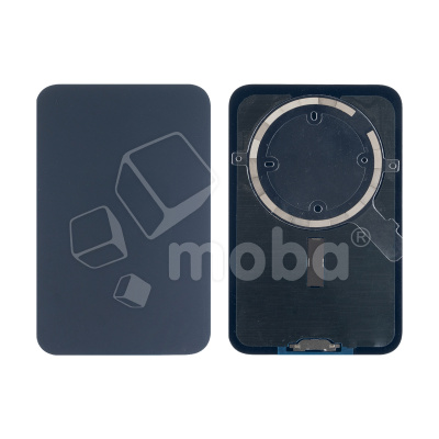 Задняя крышка для iPhone 17 Pro Max (A3526) Синий (стекло, монолит, MagSafe, логотип) - Премиум