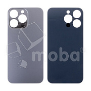 Задняя крышка для iPhone 13 Pro (A2640) Серый (стекло, монолит, широкий вырез под камеру, логотип) - Премиум