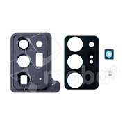 Стекло камеры для Samsung Galaxy Note 20 Ultra (N985F) в сборе с рамкой Черный