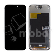 Дисплей для iPhone 15 Pro (A3102) в сборе с тачскрином Черный - JCID (Hard OLED, Full HD, 120 Гц) (с верификацией = с привязкой без ошибки)