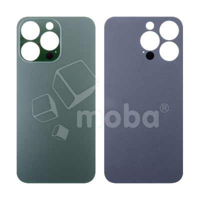 Задняя крышка для iPhone 13 Pro (A2640) Зеленый (стекло, широкий вырез под камеру, логотип)