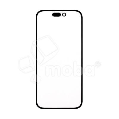 Стекло для переклейки iPhone 14 Pro (A2891) с OCA пленкой Черный - OR (Mitsubishi)