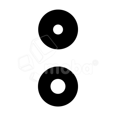 Стекло камеры для Realme 10 4G (RMX3630) (комплект 2 шт.) Черный