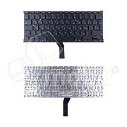 Клавиатура для ноутбука MacBook Air 13" A1369/A1466 (2011-2017, Г-образный Enter RU) Черный