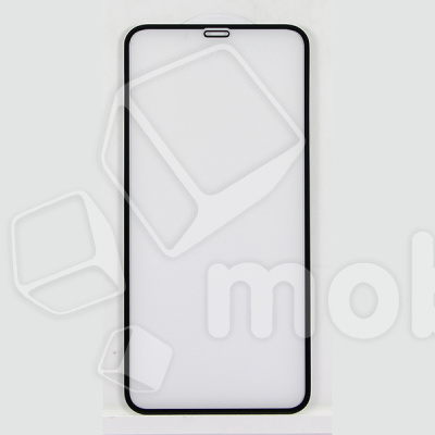 Защитное стекло "Оптима" для iPhone Xs Max/11 Pro Max Черный (Закалённое, полное покрытие)