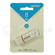 USB-флеш (USB 2.0) 8GB Smartbuy Crown Белый