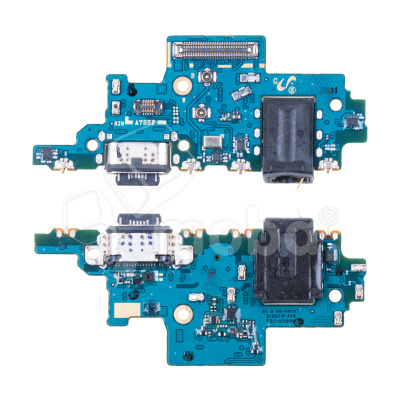 Шлейф для Samsung Galaxy A72 (A725F) плата системный разъем/разъем гарнитуры/микрофон - Премиум