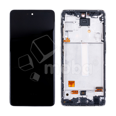 Дисплей для Samsung Galaxy A52/A52 5G/A52s 5G (A525F/A526B/A528B) модуль с рамкой Белый - (OLED) (Full Size)