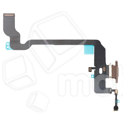 Шлейф для iPhone Xs (A2097/A1920) на системный разъем/микрофон Золото