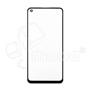 Стекло для переклейки Realme 8 4G/8 Pro (RMX3085/RMX3081) с OCA пленкой Черный - OR (Mitsubishi)