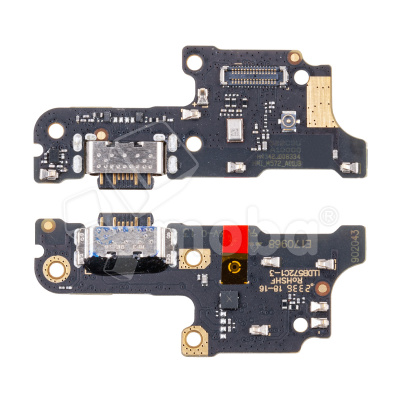 Шлейф для Xiaomi Redmi 13C 4G/Poco C65 (23100RN82L/23108RN04Y/2310FPCA4G) плата на системный разъем/микрофон - Премиум