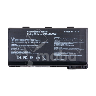 Аккумуляторная батарея для ноутбука MSI A6200, CX620 (BTY-L74) 5200 mAh