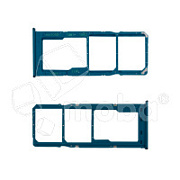 Держатель SIM для Samsung Galaxy A12 (A125F) Синий