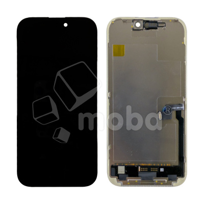 Дисплей для iPhone 16 Pro (A3293) в сборе с тачскрином Черный - (Hard OLED, Full HD) (площадка под IC)