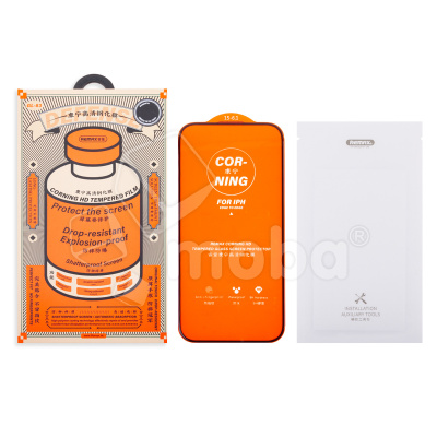 Защитное стекло Remax Medicine Glass GL-83 для iPhone 15/16 (сверхпрочное) Черный